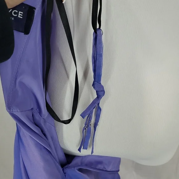 NWOT Alyce Paris Strapless Prom Dress Gown Iridescent Purple Size 2 Bridesmaid - Picture 9 of 10